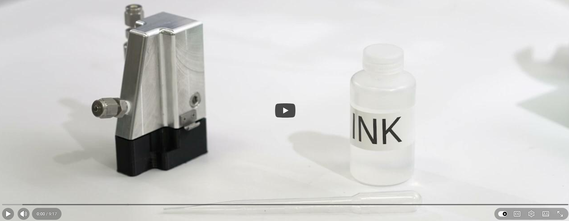 Screen shot from youtube "Printing on the NanoJet Printer"