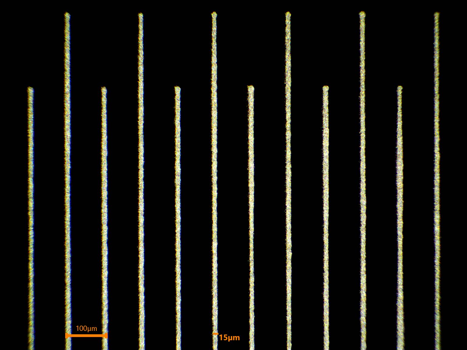 High-resolution 15 µm Conductive Traces Printed in a Standard Lab Environment