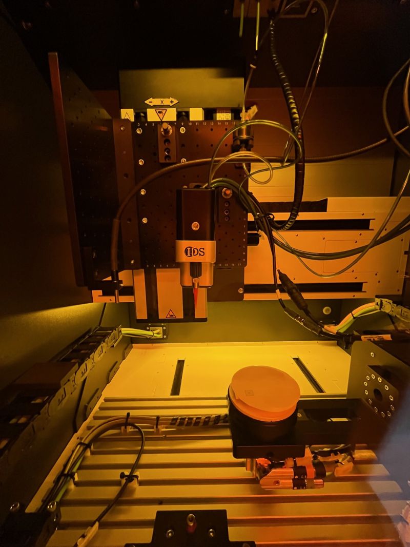 Picture of an IDS NanoJet Free Standing Aerosol Printer at Dalhousie University